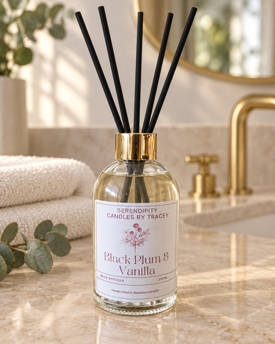 Limited Edition 200ml Reed Diffuser Black Plum & Vanilla