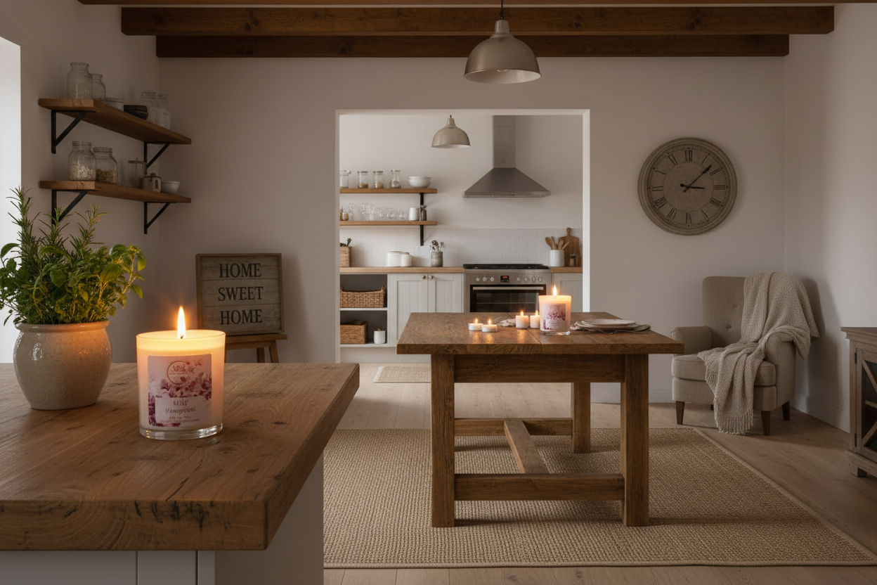 2 Large Candles - Kitchen and Dining