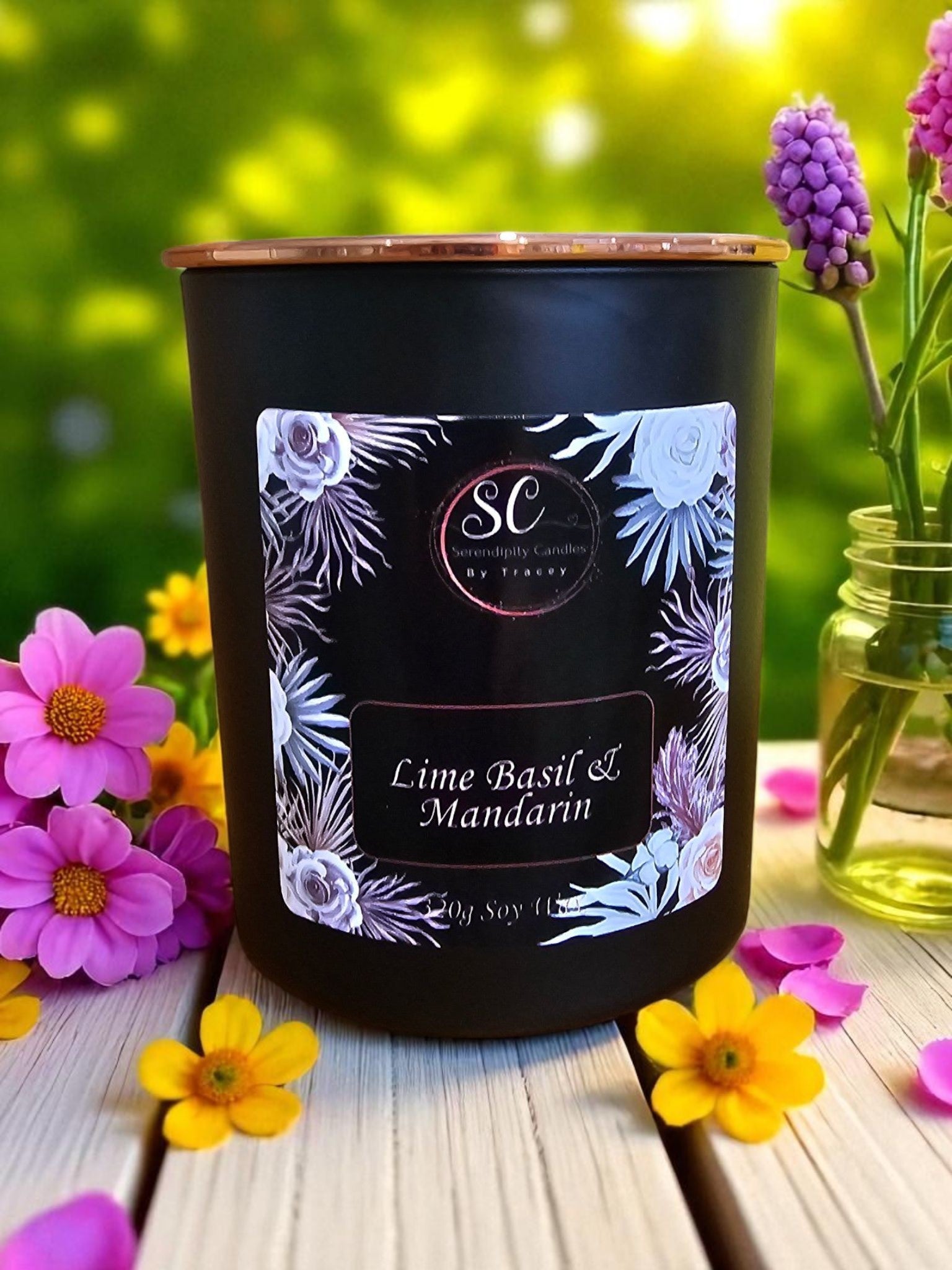 Luxury Matte Black | 320g Scented Soy Candle| Handcrafted in Beechwood