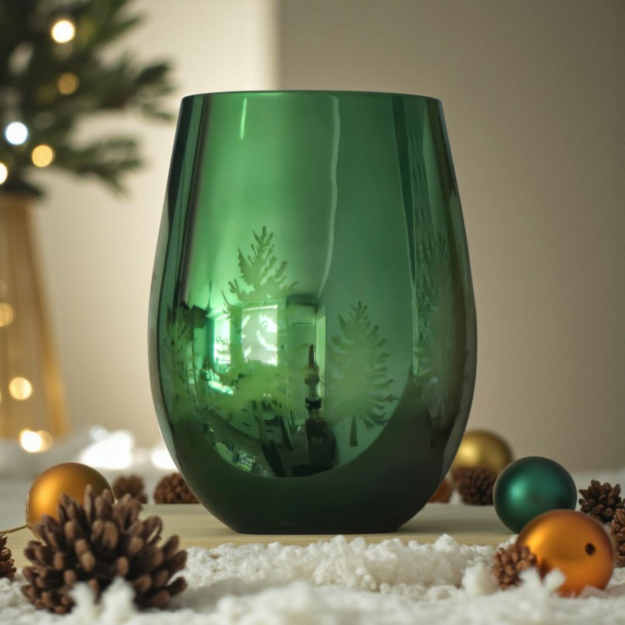 Christmas Tree 400g Soy Wax | Silver | Green | Gold