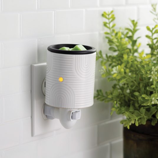 Arch Deco Flip Dish Pluggable Warmer | Complimentary Wax Melt 90g