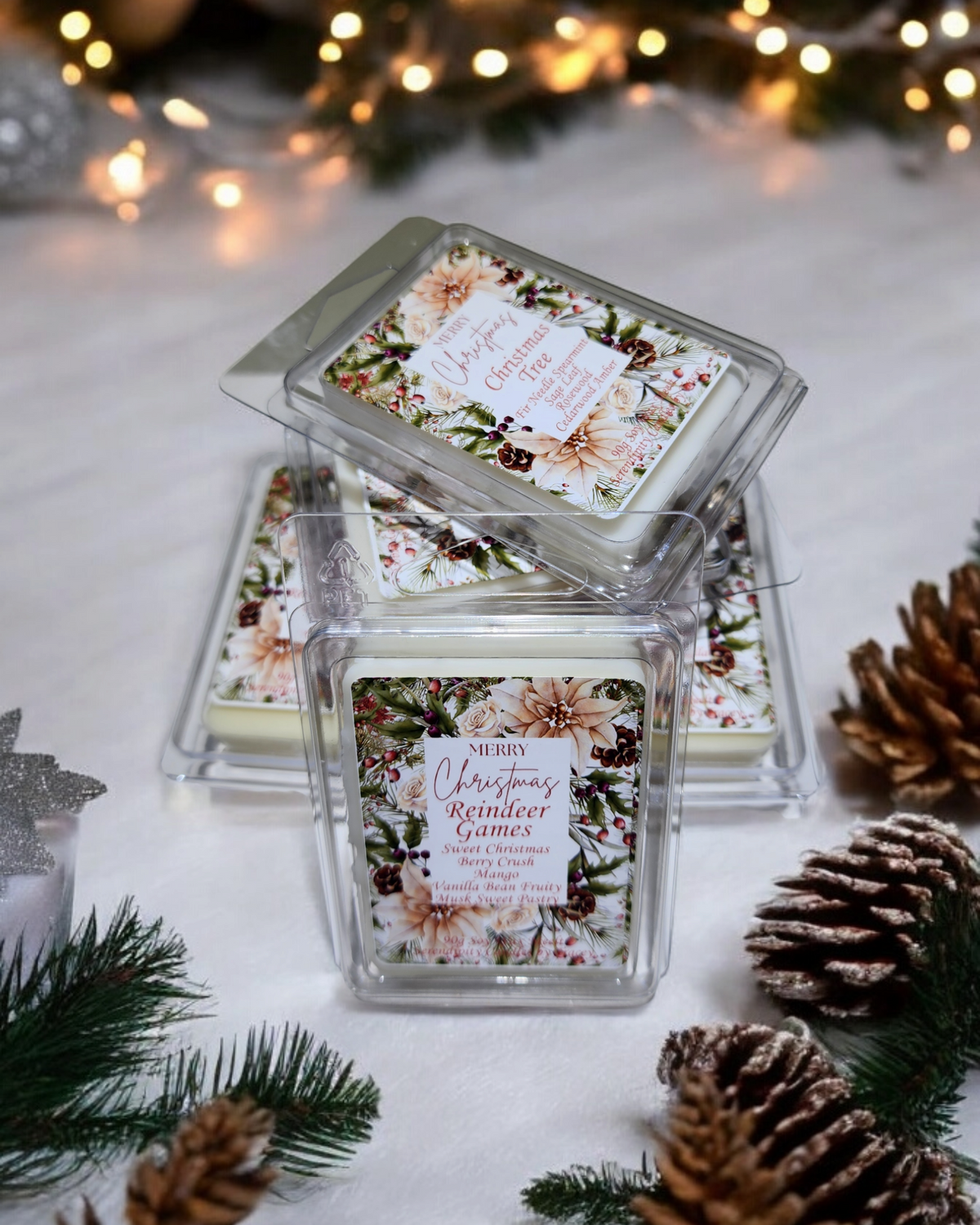 Christmas Wax Melts | 120 hours of Scent | 90g Soy Wax