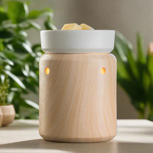 Electric Birchwood Illumination | Wax Warmer | Complimentary Scented Wax Melt as Free Gift