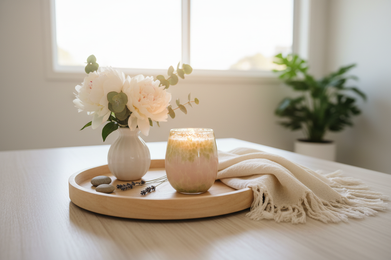 Alternative lifestyle image of candle