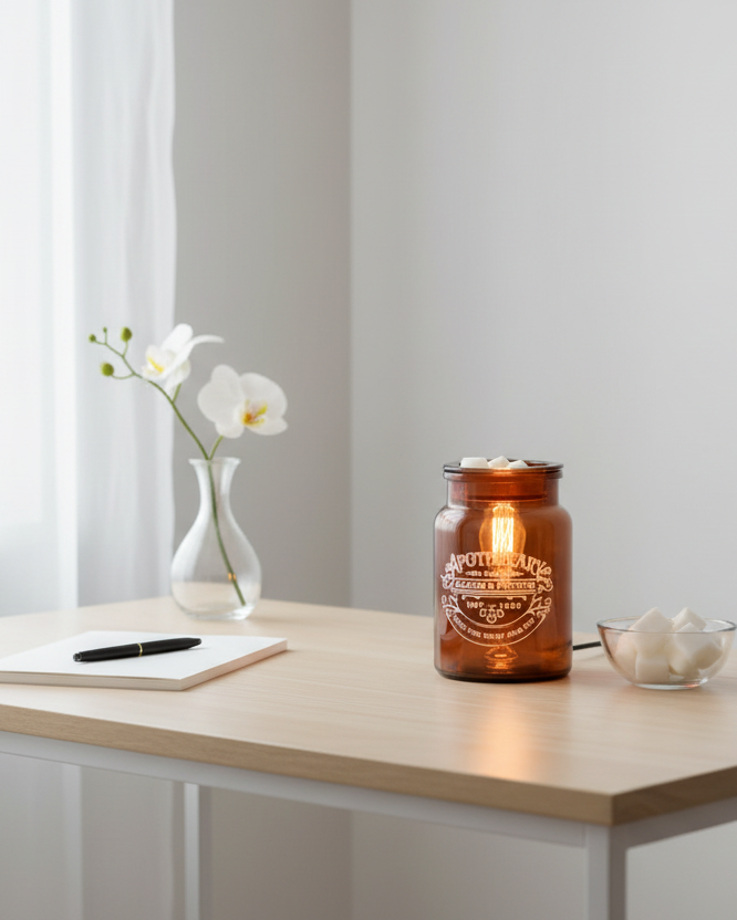 Apothecary Glass Illumination Wax Warmers - Office