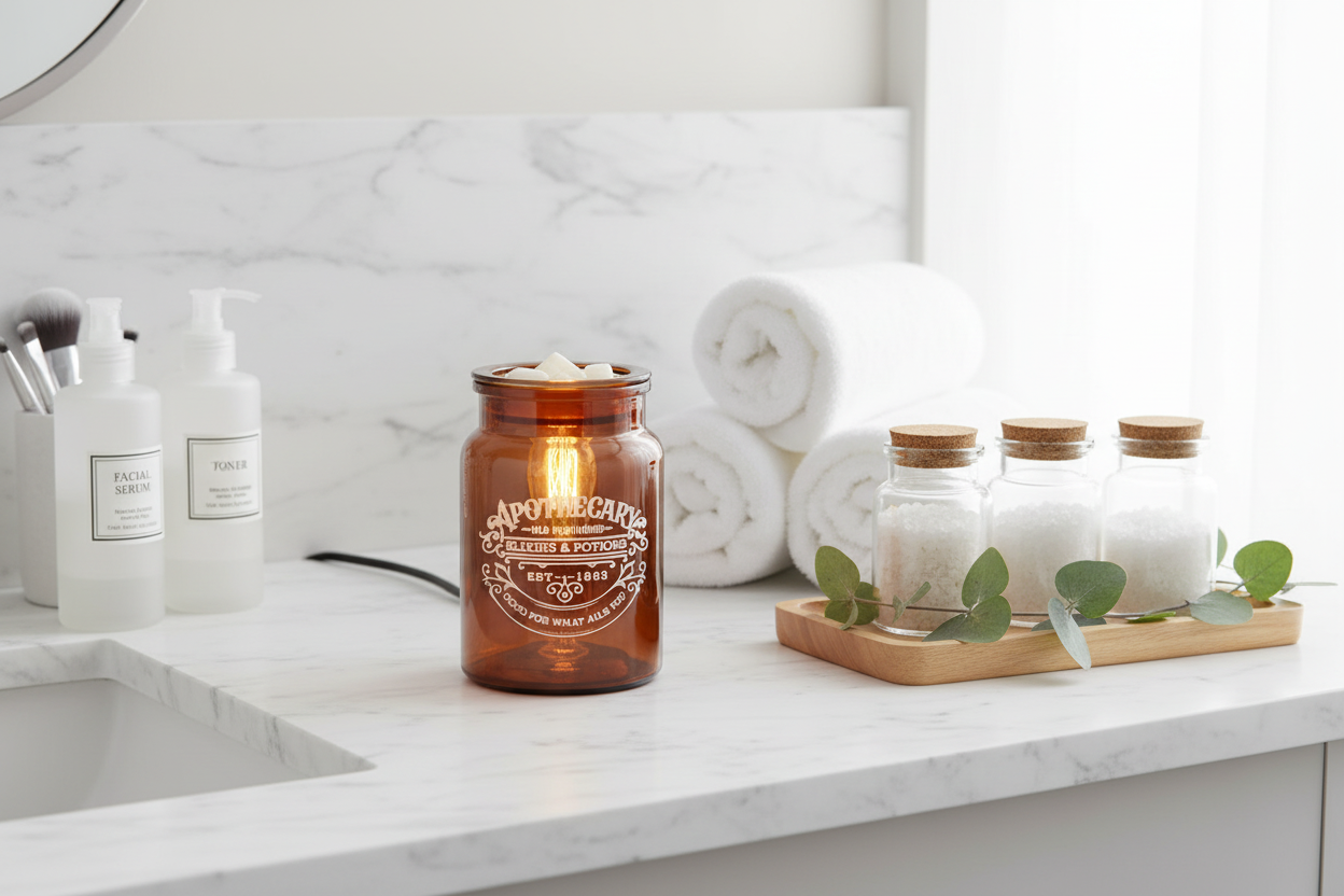 Apothecary Glass Illumination Wax Warmer