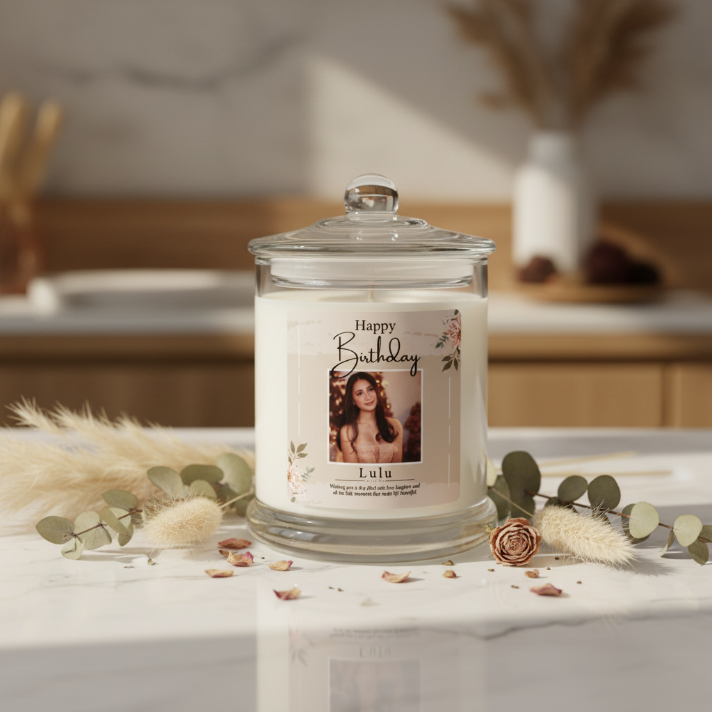 Birthday Personalised Candle — On Brand