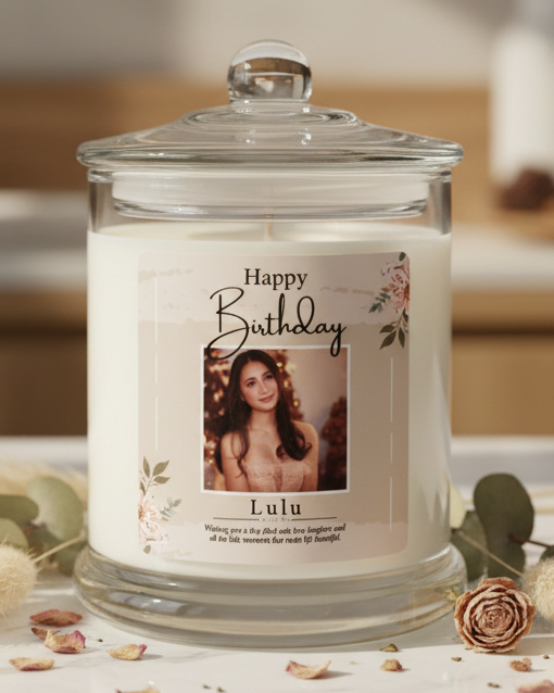 Birthday Personalised Candle — On Brand