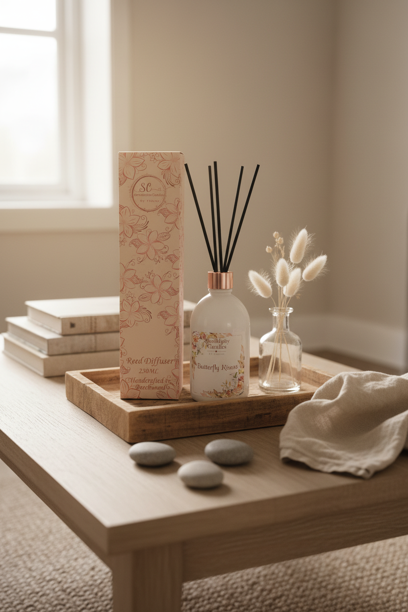 Butterfly Kisses Reed Diffuser with Box No Candle