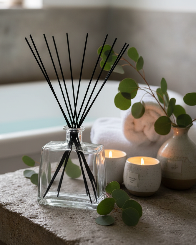 Diffuser in bathroom setting