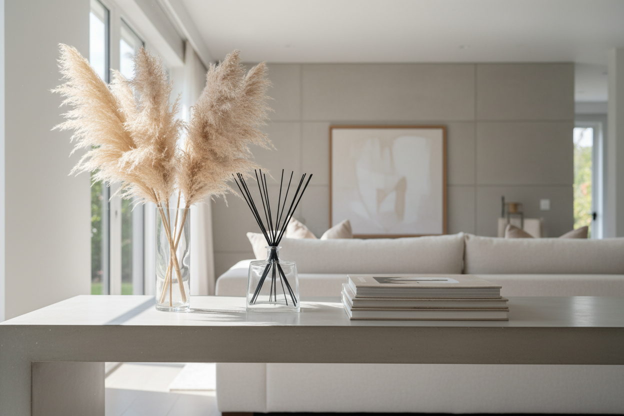 Diffuser on console table