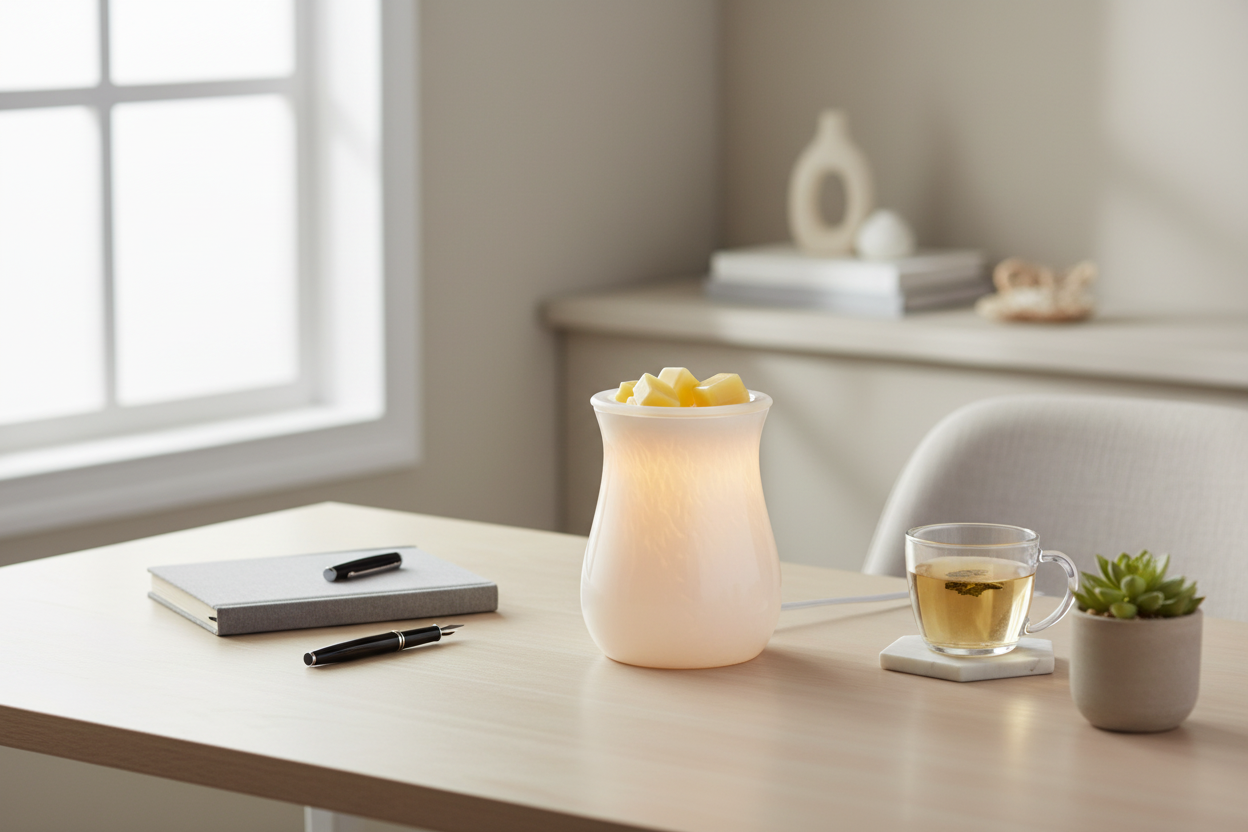 Electric Moonstone Glass Illumination - Office