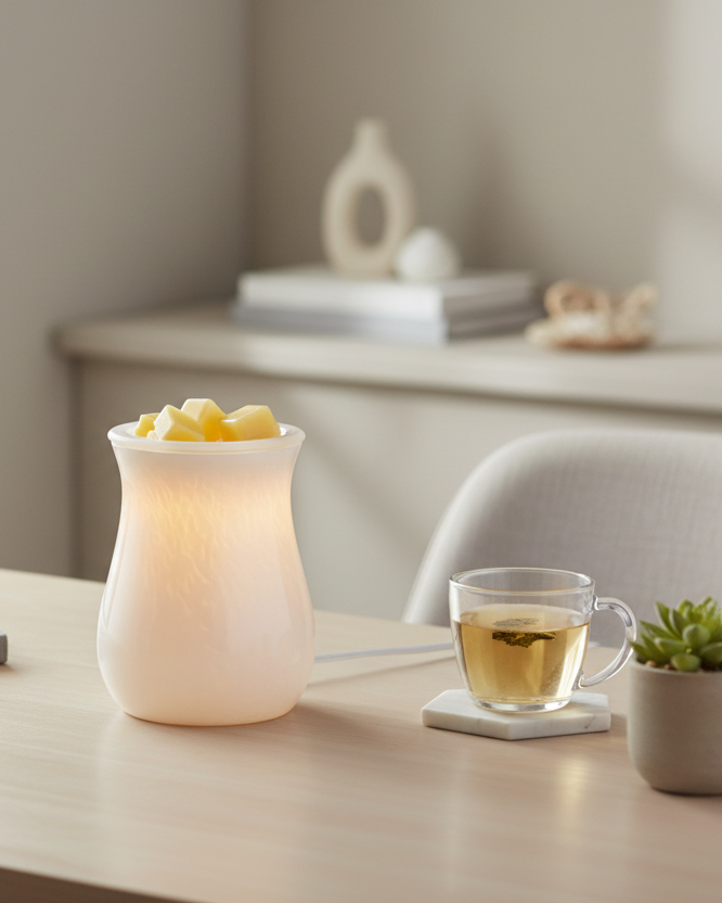 Electric Moonstone Glass Illumination - Office