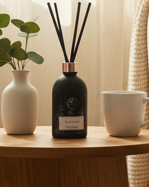 Enchanted Reed Diffuser - Cosy Living Room Lifestyle