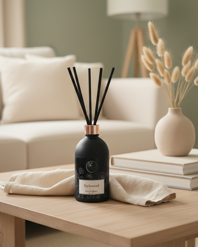 Enchanted Reed Diffuser - Living Room Lifestyle