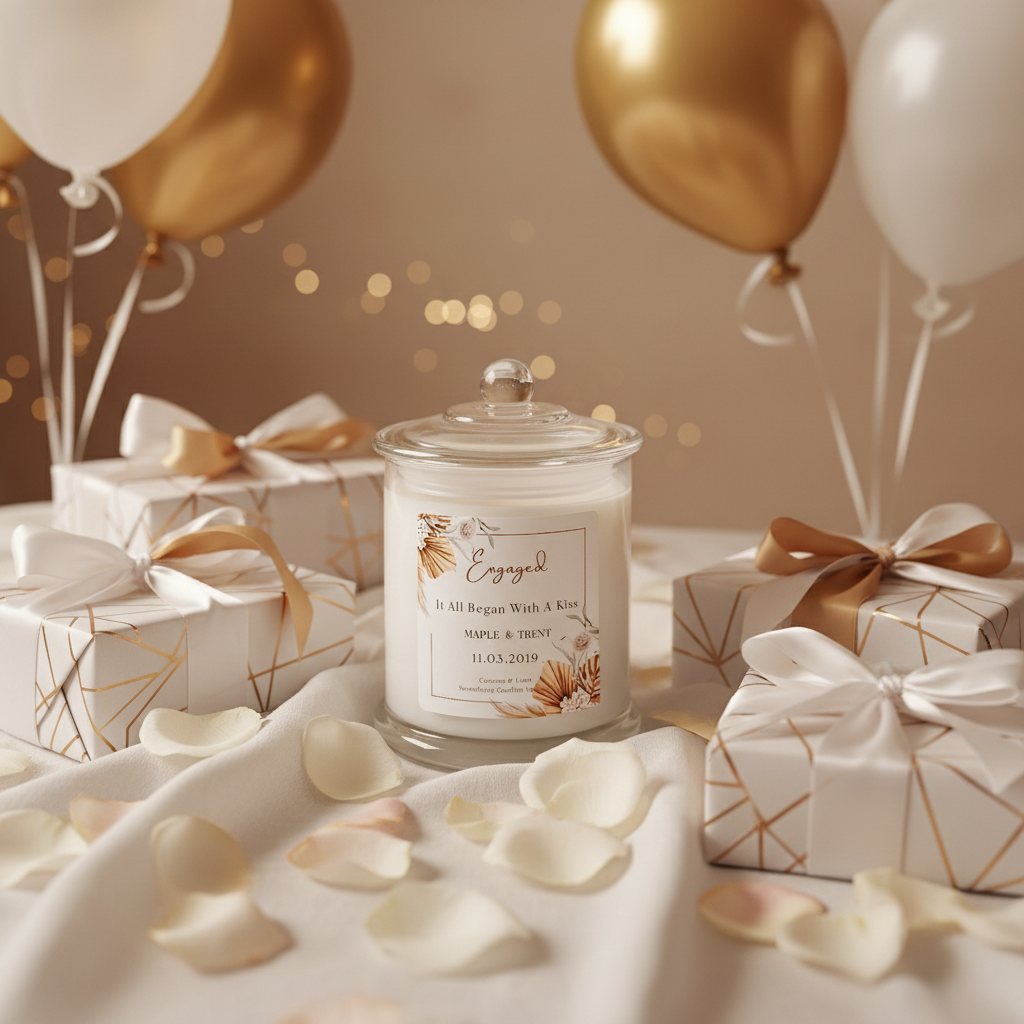Engagement Candle Celebration Scene