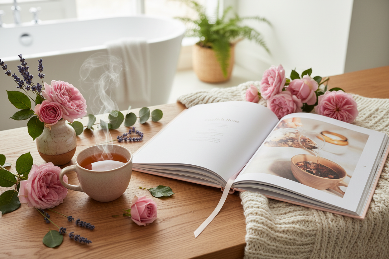 English Rose page lifestyle image