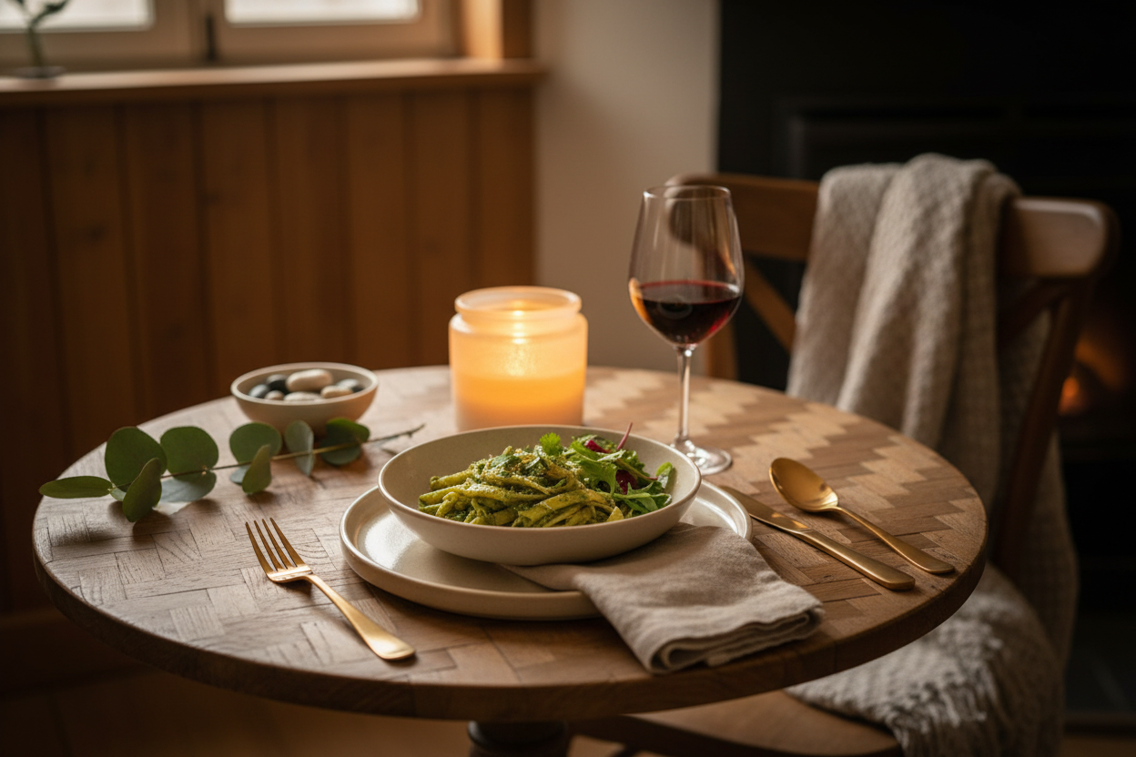 Gentle Glow Candle - Dinner for One