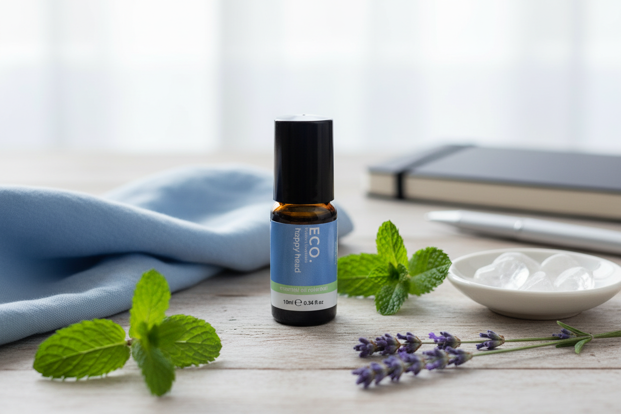 Happy Head Essential Oil Wellness Setting