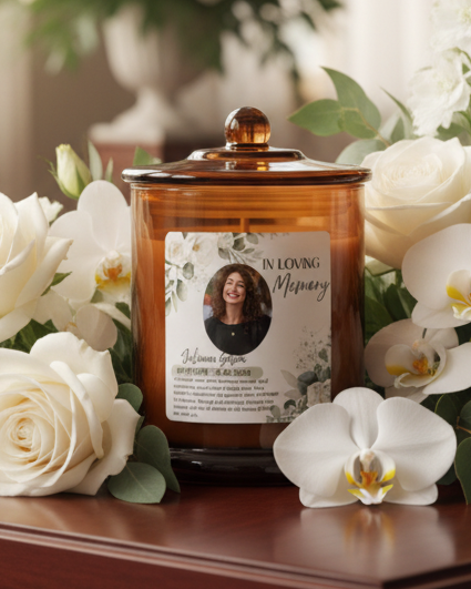 In Loving Memory — Amber Jar — Chapel Setting