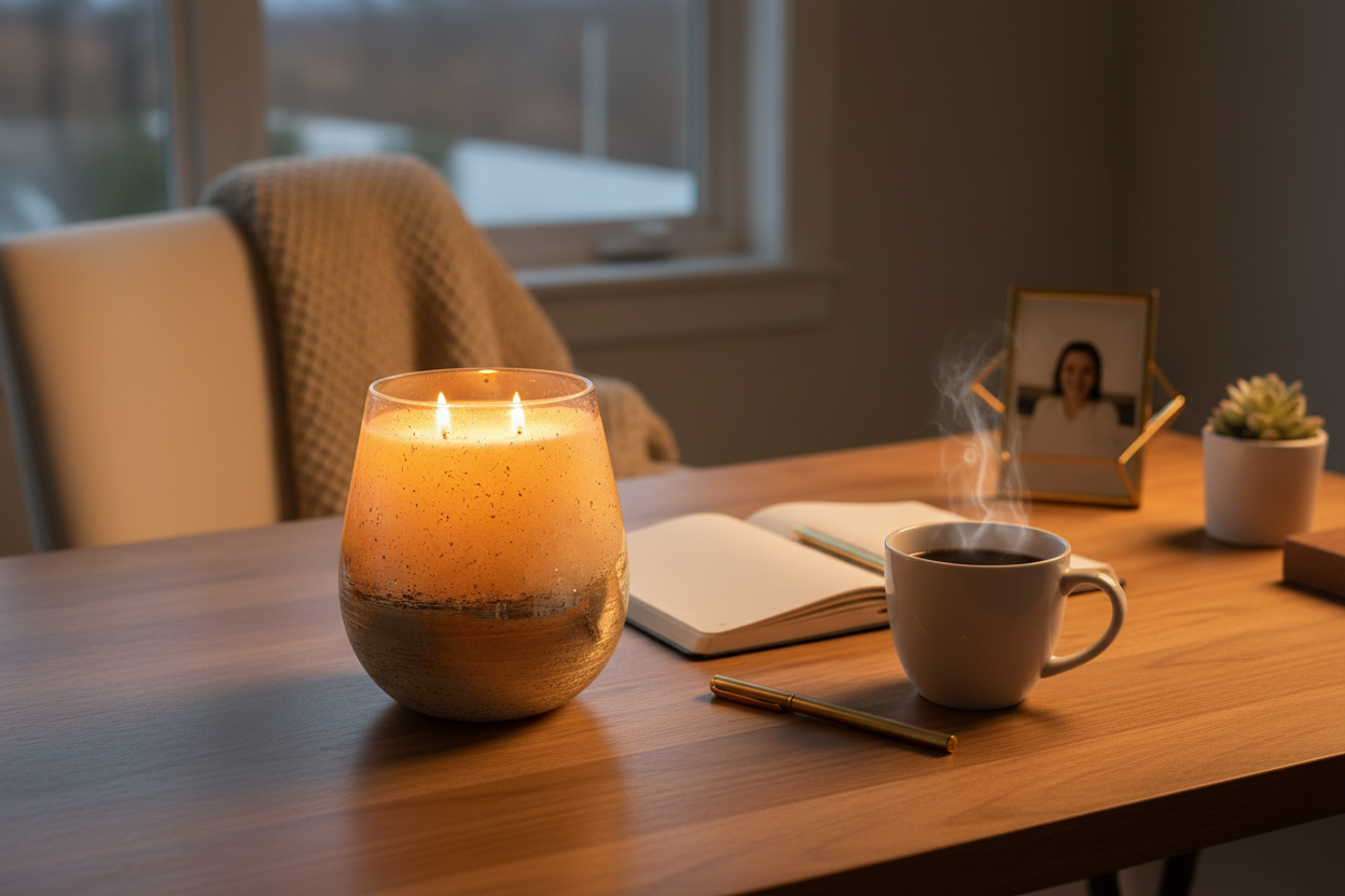 Lux Speckled Gold Large - Home Office