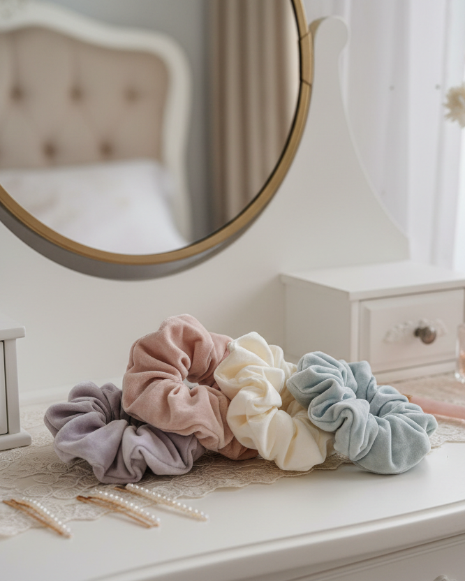 Pale Scrunchies Lifestyle