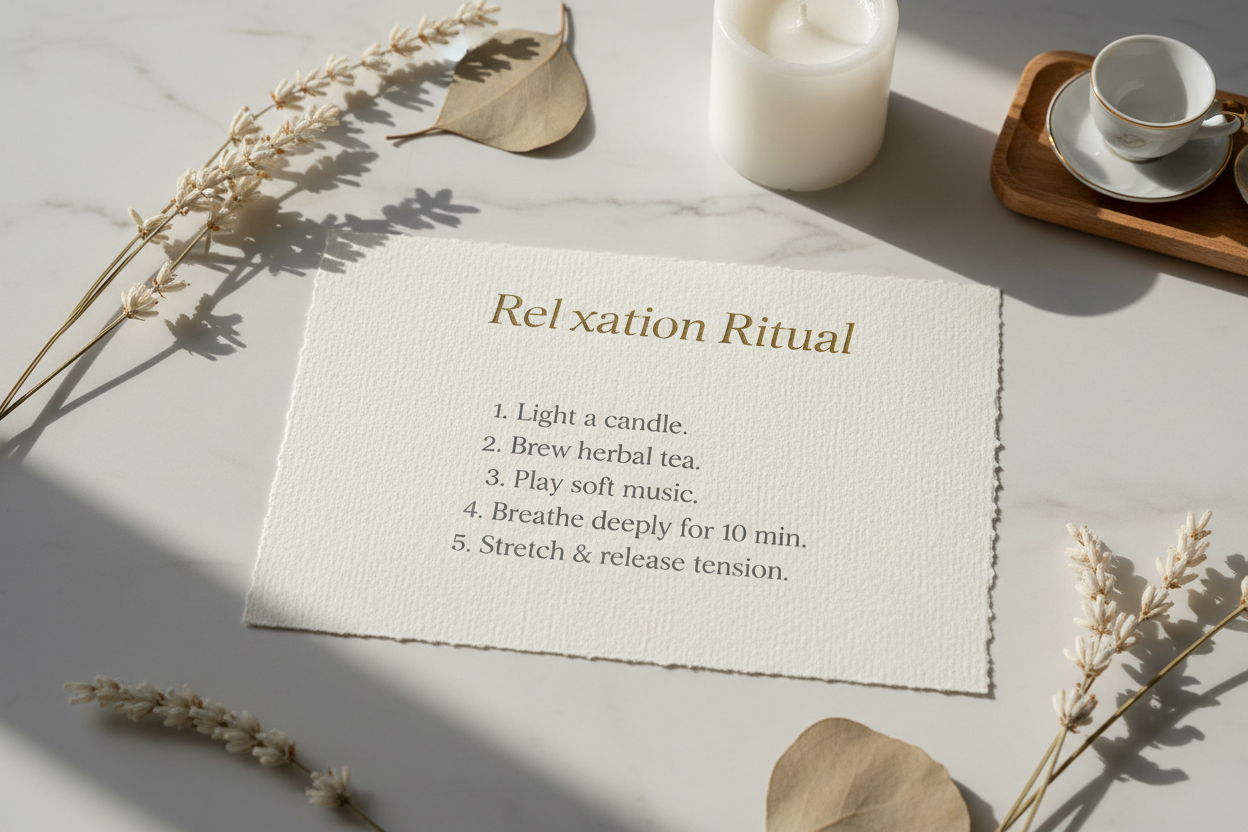 Relaxation Ritual Card