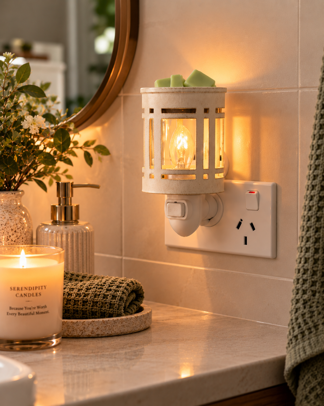 Mission Pluggable Warmer | Complimentary Wax Melt