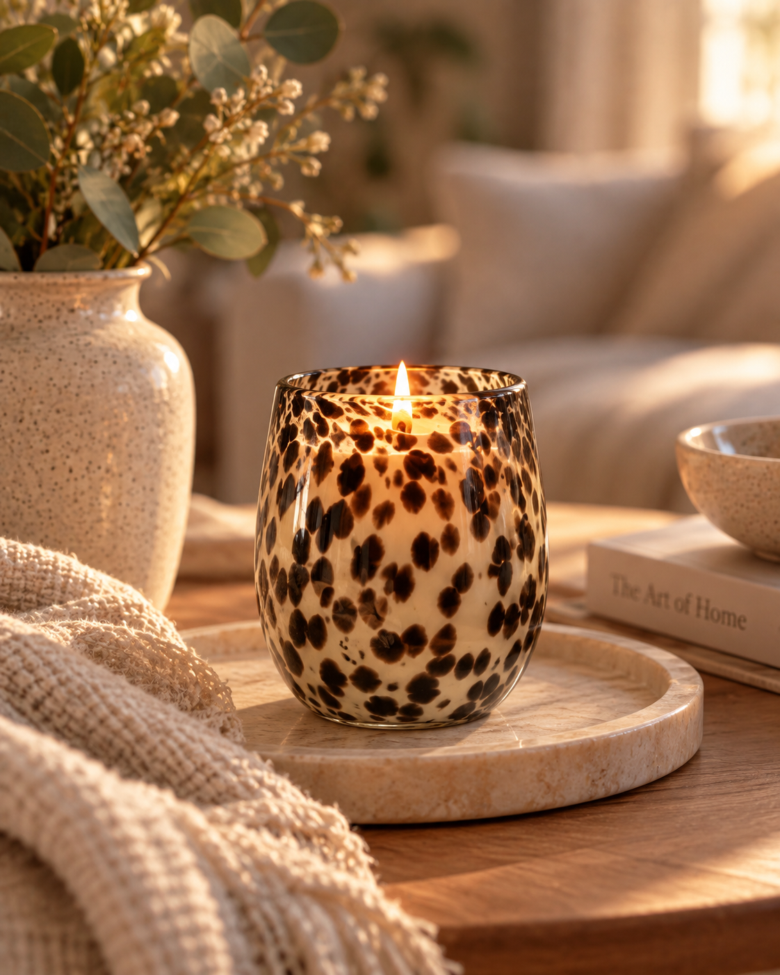Serenity | 400g Hand-Blown Glass Soy Candle | Up to 70 Hours