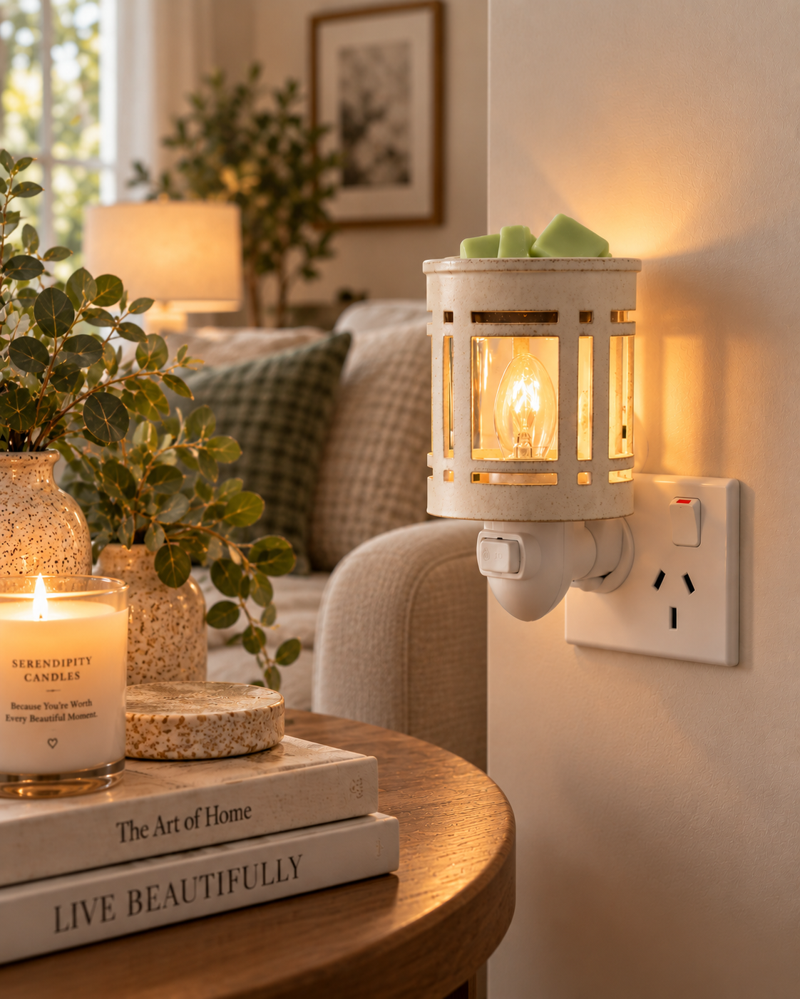Mission Pluggable Warmer | Complimentary Wax Melt