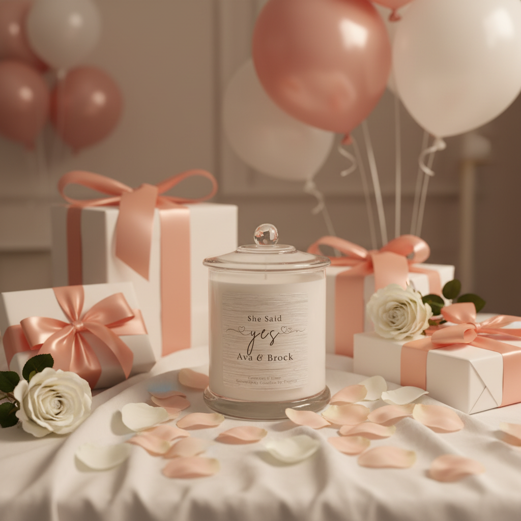 She Said Yes Blush Celebration Scene