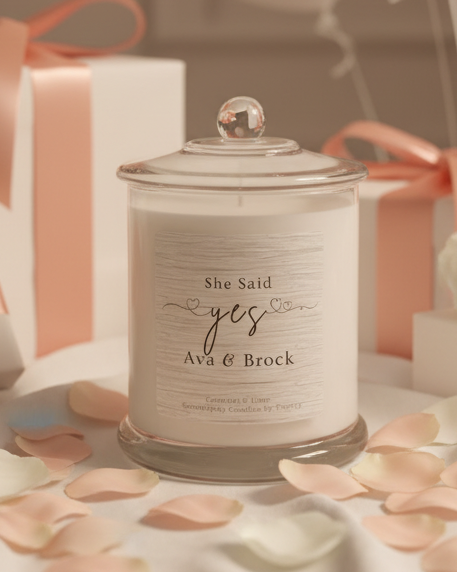 She Said Yes Blush Celebration Scene