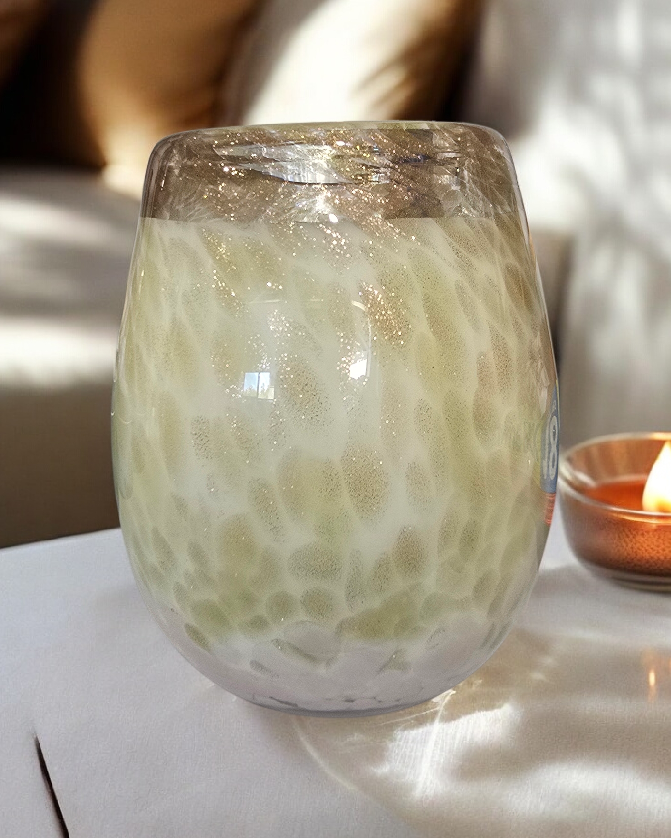 Tranquillity Luxury Scented Candle 400g | Hand-Blown Glass | Soy Wax