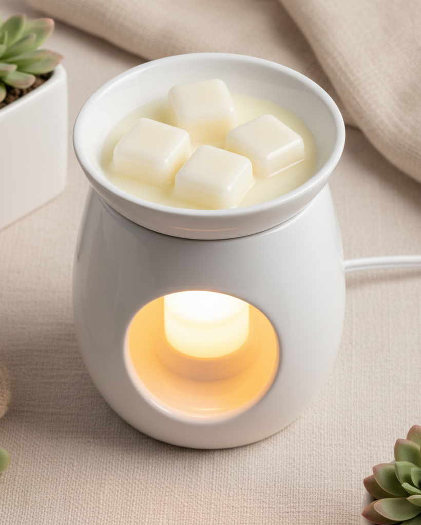 Wax melts in electric warmer