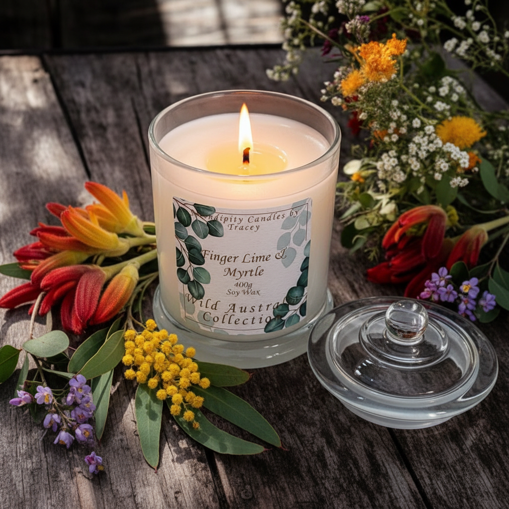 Wild Australia Collection White Jar - Botanicals