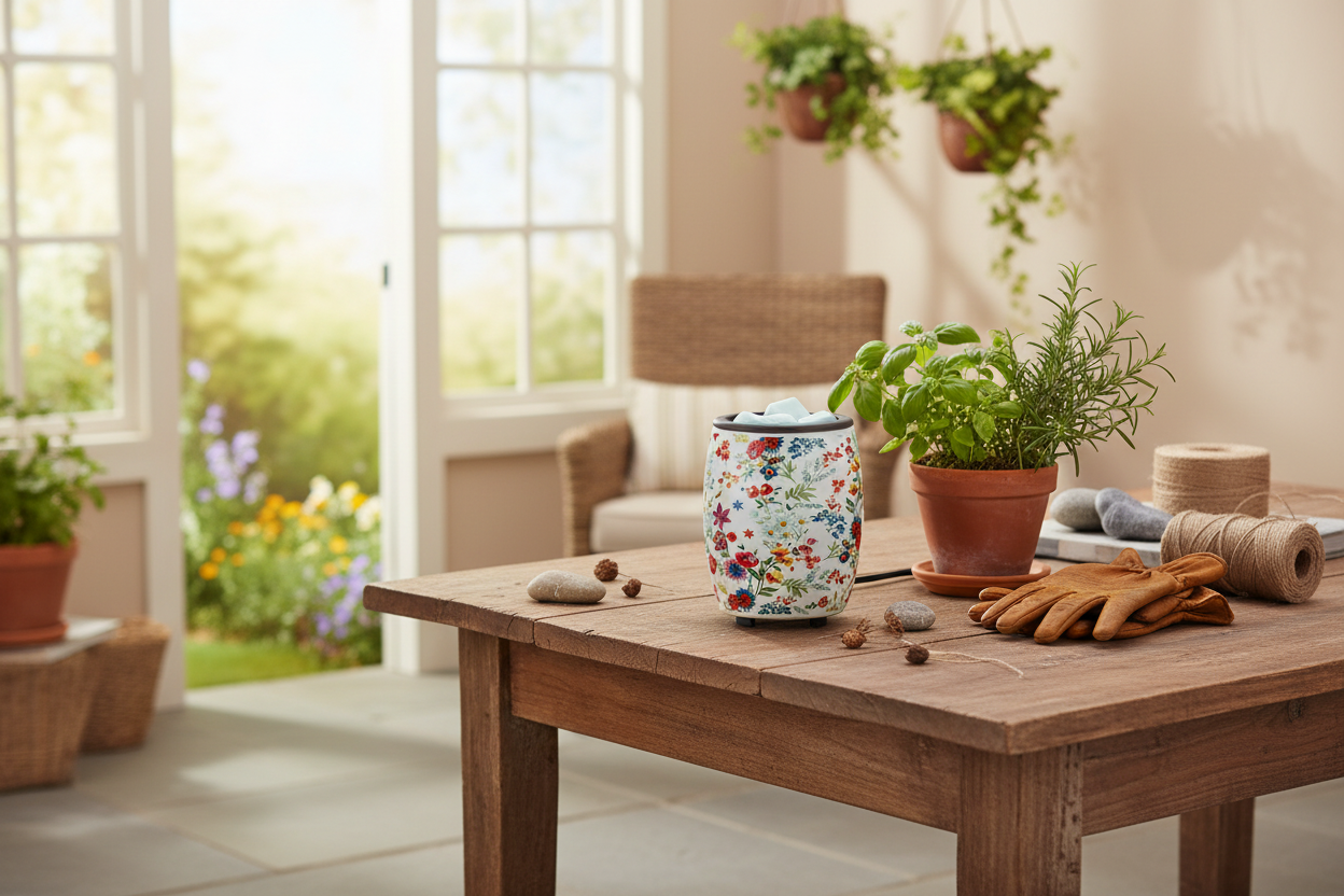 Wildflower Flip Dish Wax Warmer - Garden Room