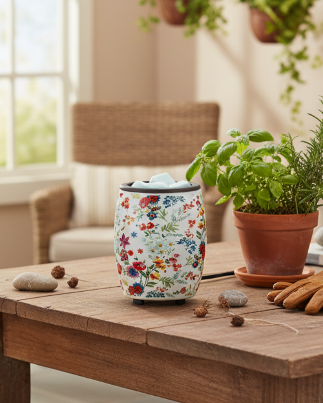 Wildflower Flip Dish Wax Warmers - Garden Room
