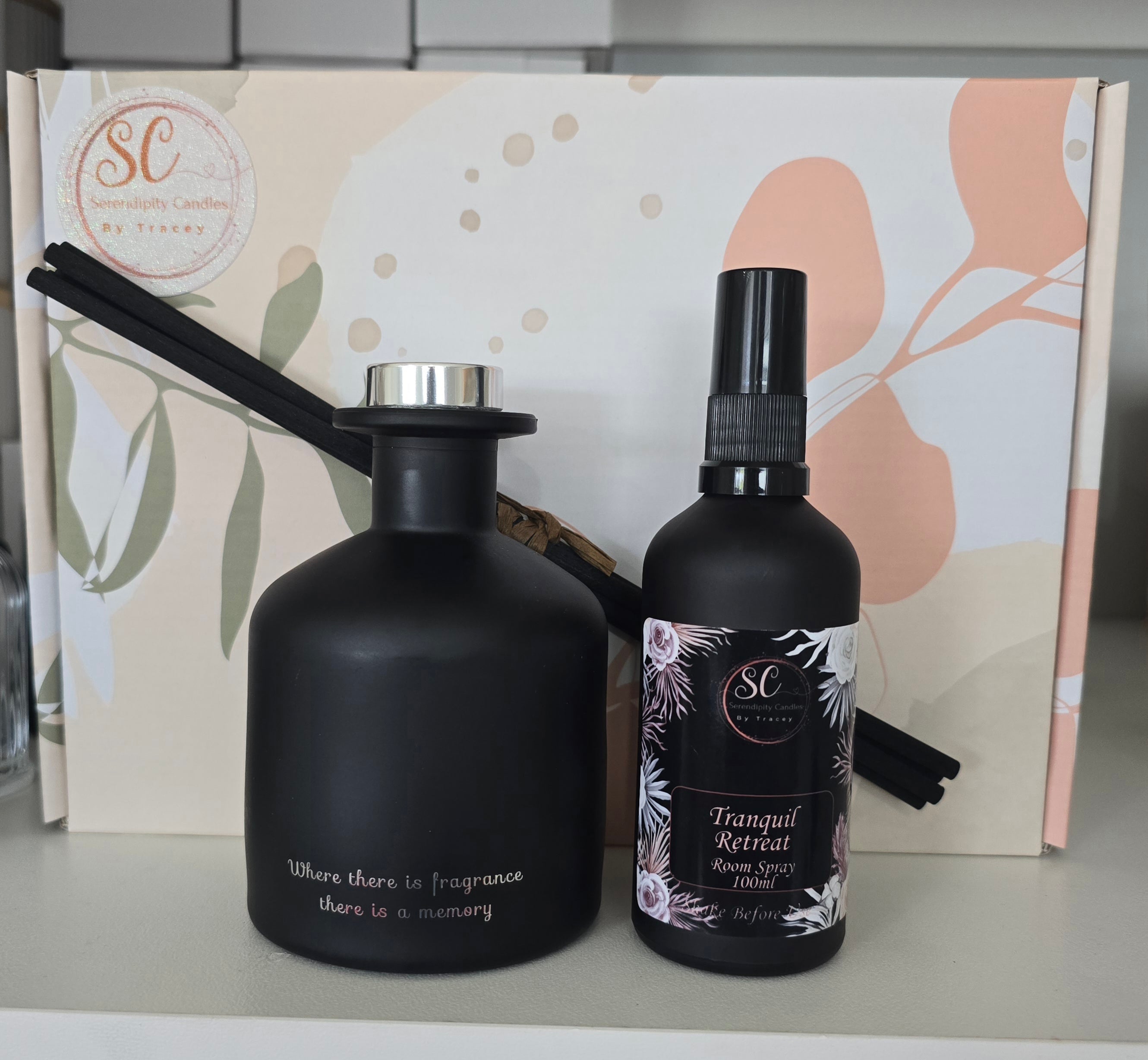 Room Spray 100ml | Matt Black Diffuser 200ml Gift Set