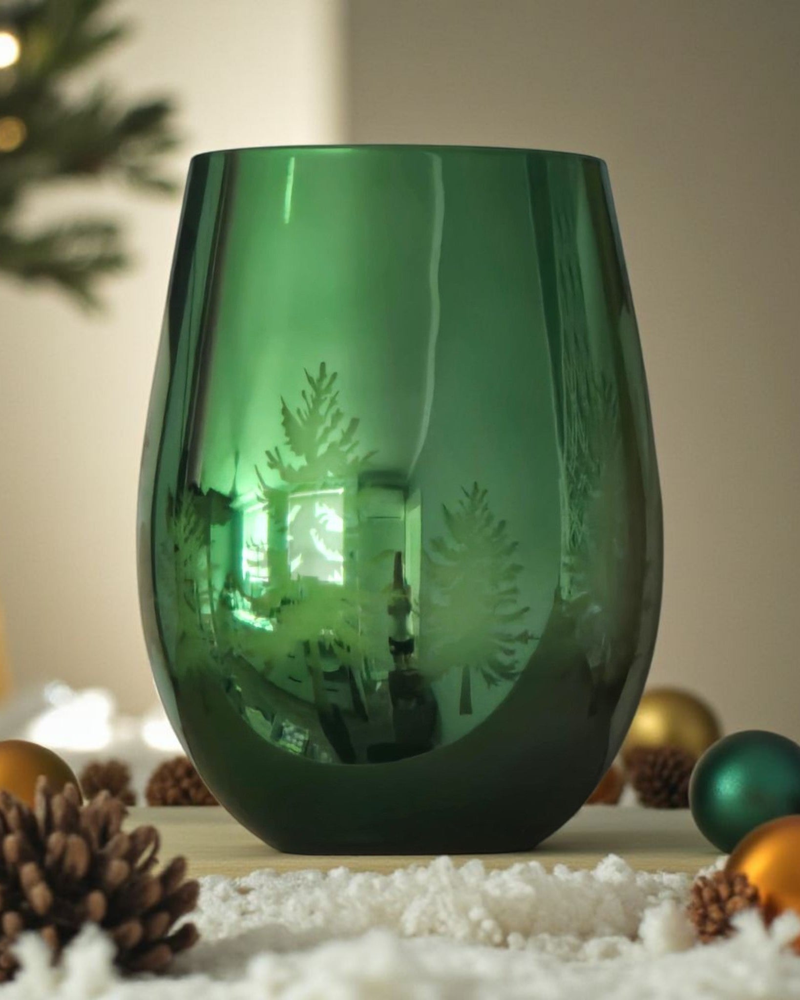 Christmas Tree 400g Soy Wax | Silver | Green | Gold