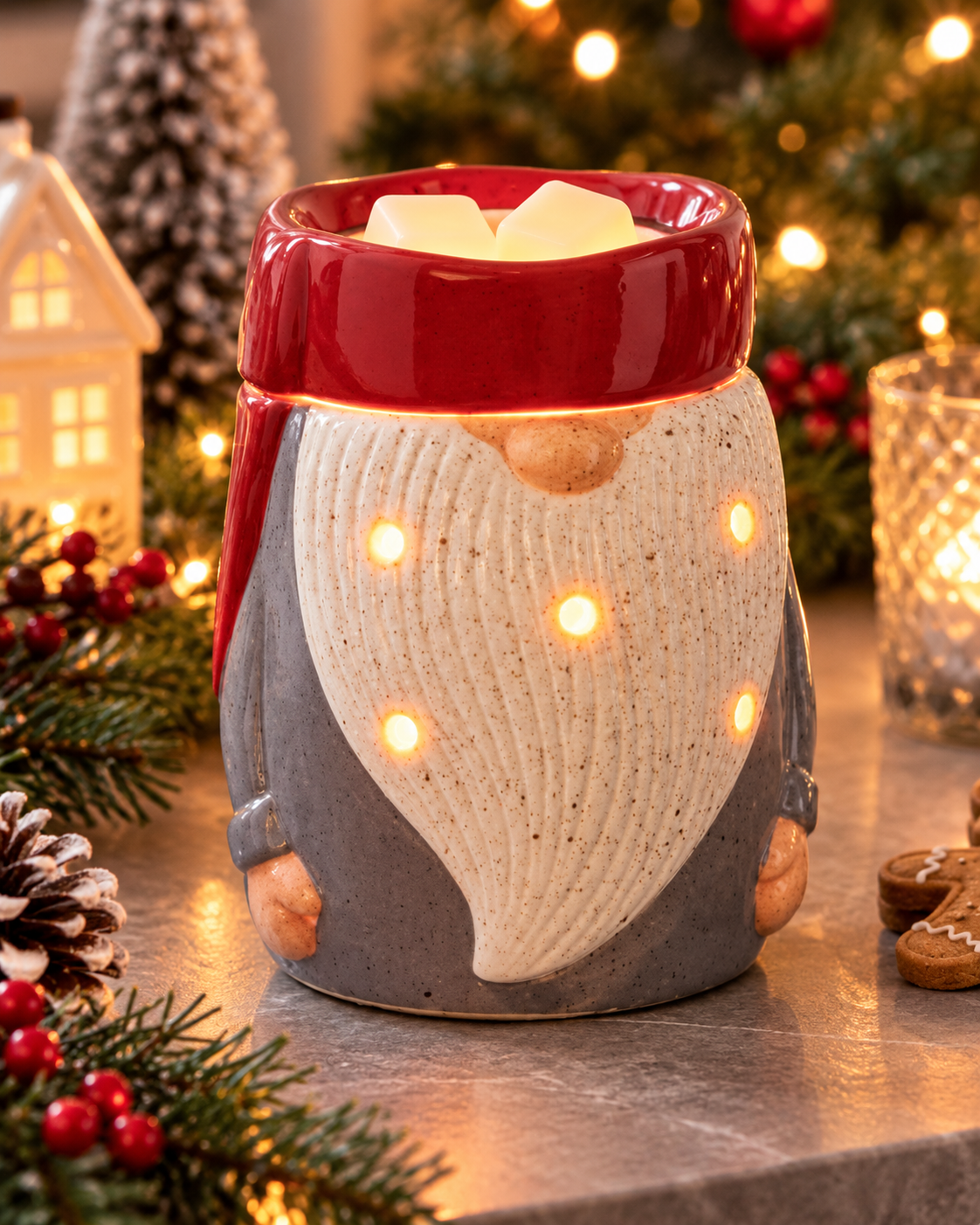 Christmas Gnome Wax Warmer | Complimentary 90g Wax Melt