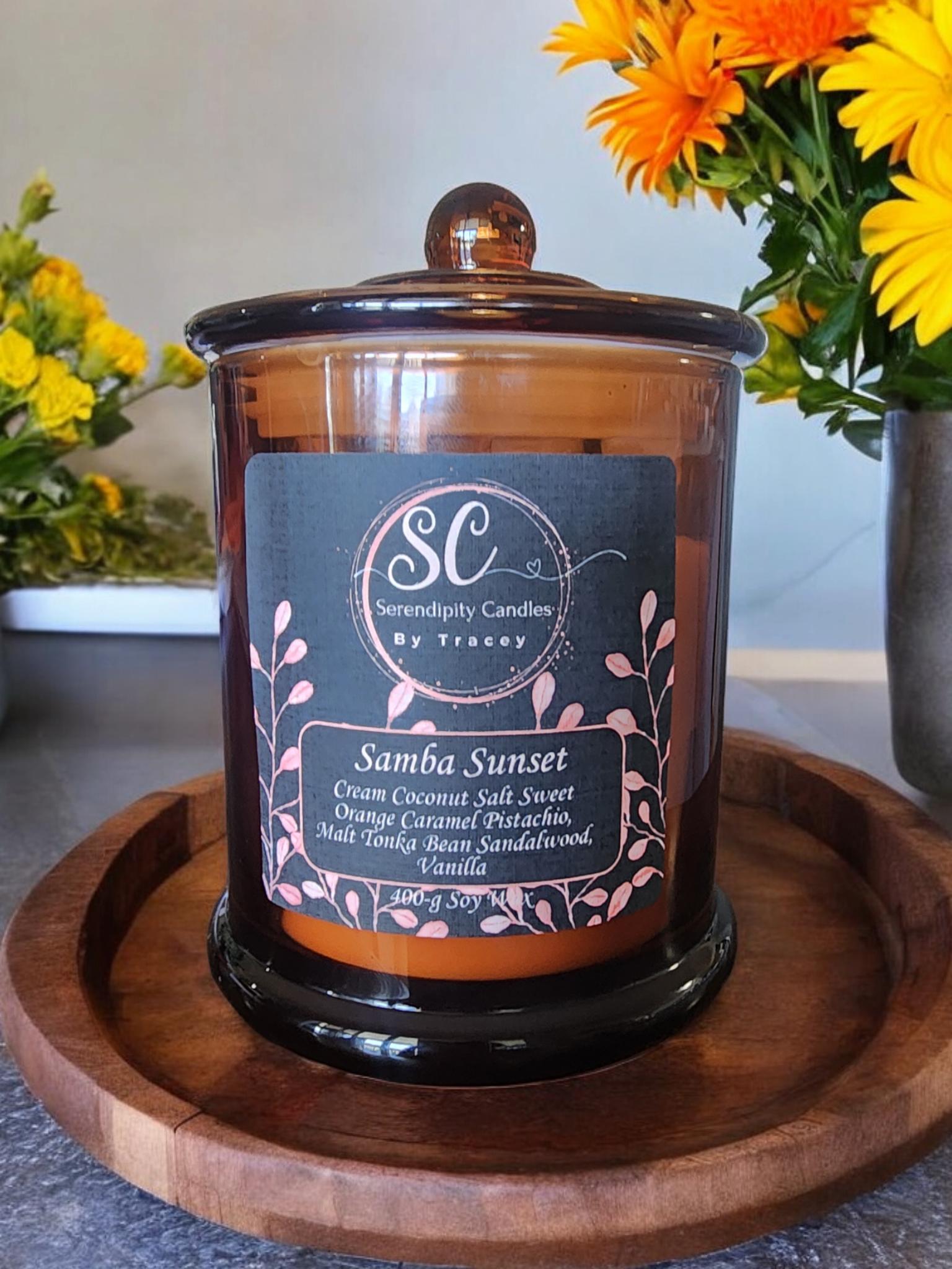 Luxury Amber |400g Scented Soy Candle | Handcrafted