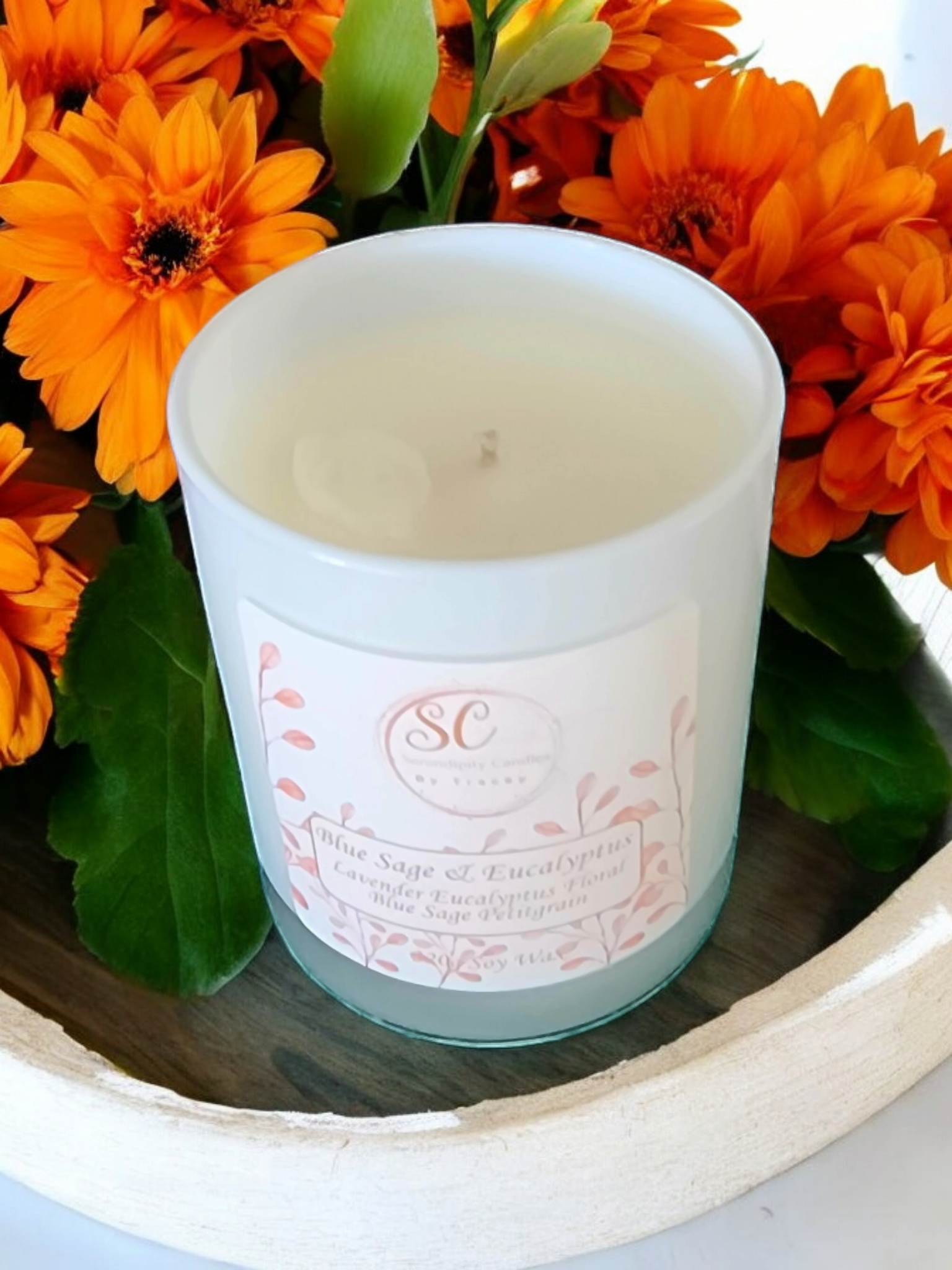 Large Signature Soy Wax Candle | Opaque White-Scented Candle