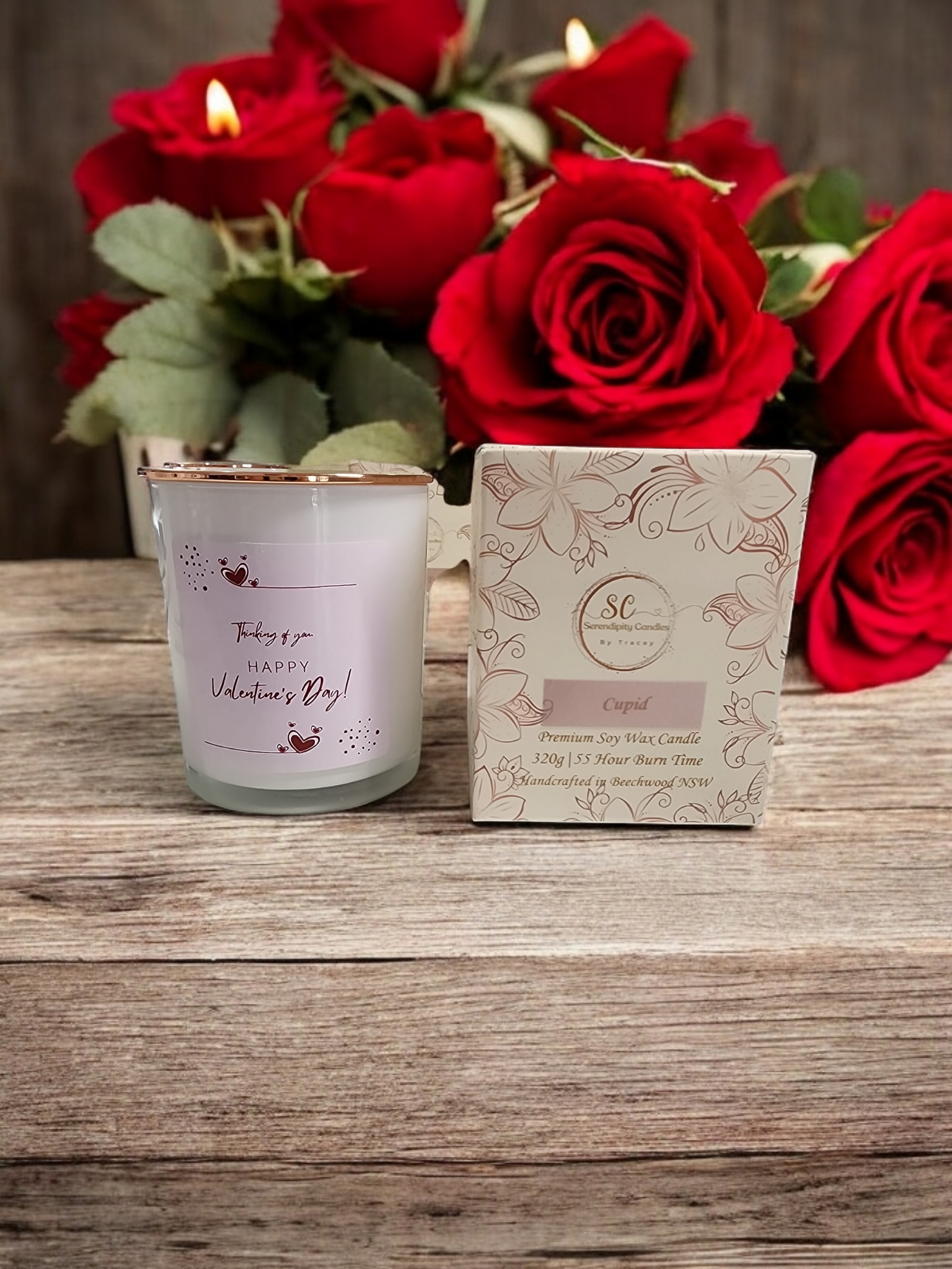 Cupid – Limited Edition Valentine's Soy Candle ❤️ 320g  Scented Soy Wax