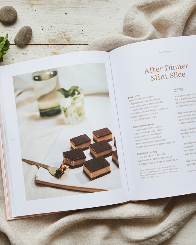 After Dinner Mint Slice page with styling