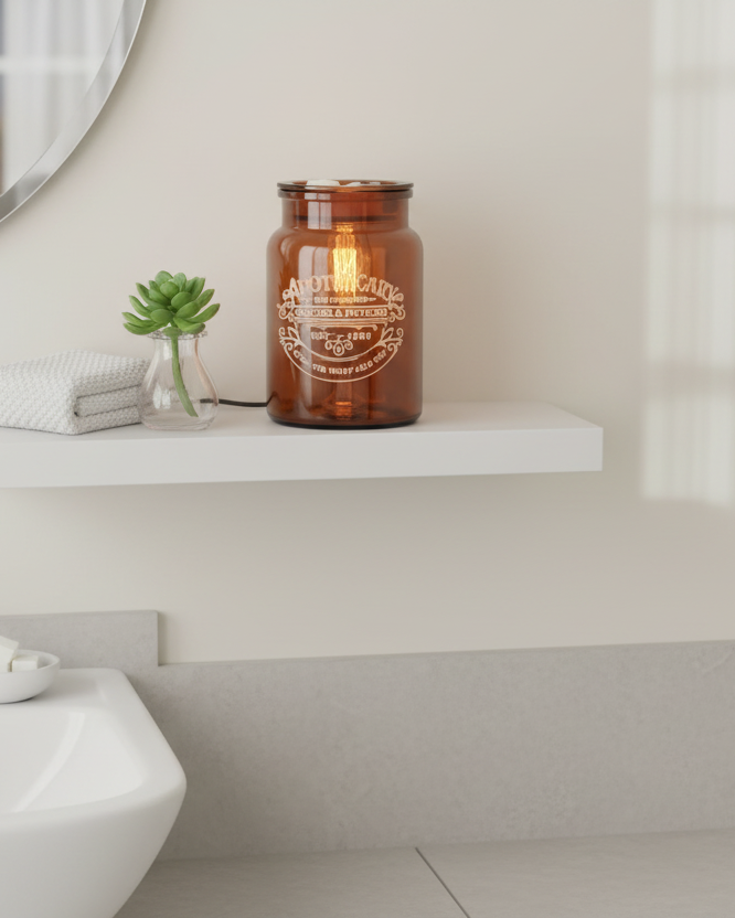 Apothecary Glass Illumination Wax Warmers - Powder Room