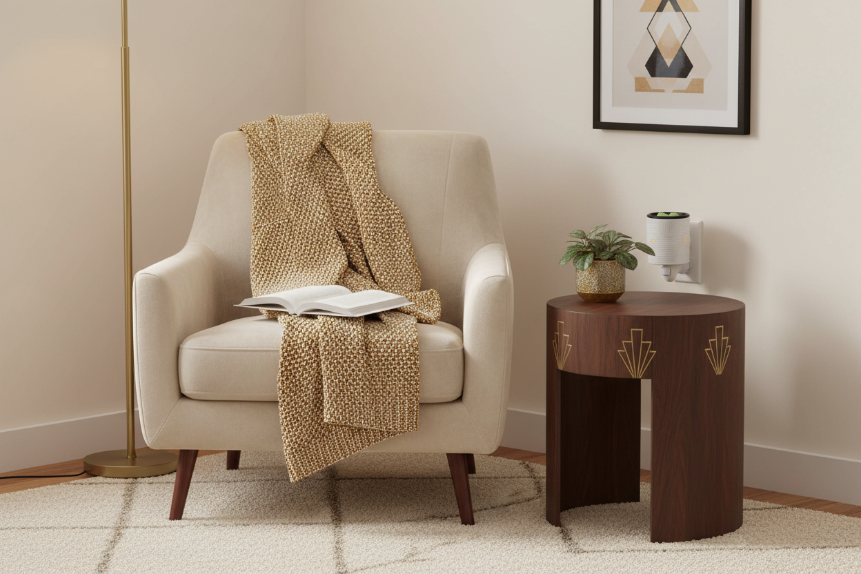 Arch Deco Flip Dish Pluggable - Living Room