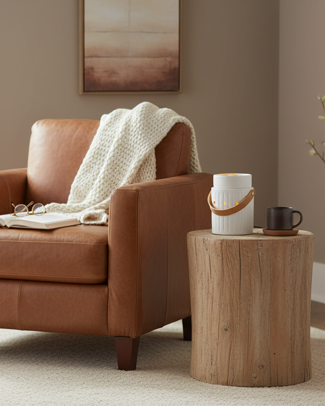 Electric Leather Handle Illumination - Calm Reading
