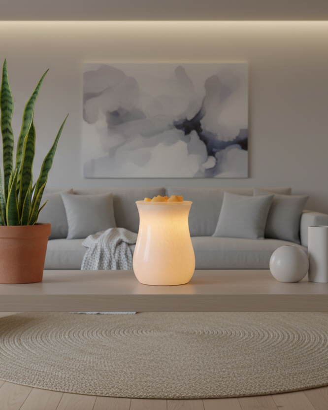 Electric Moonstone Glass Illumination Wax Warmers