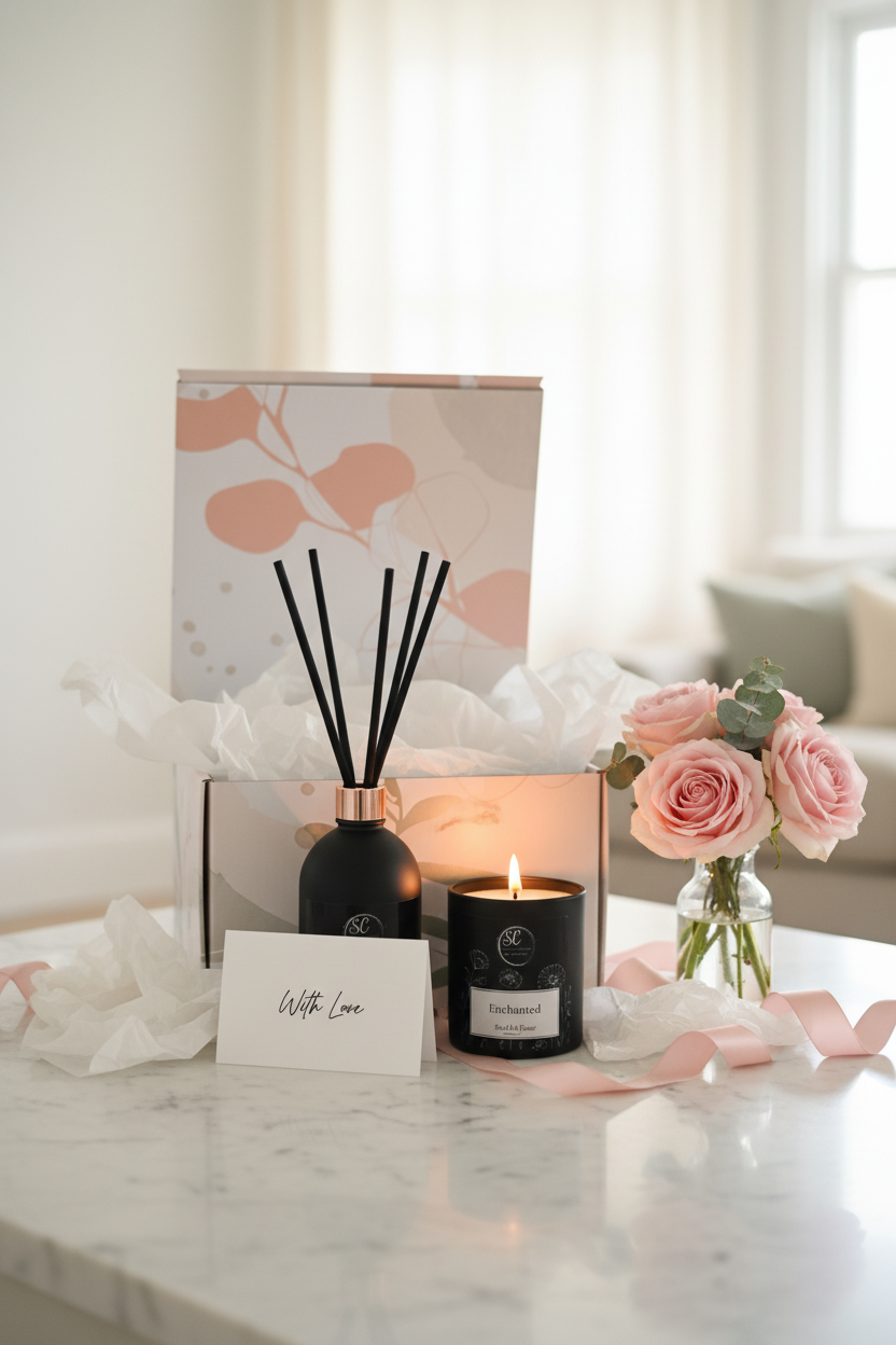 Enchanted Gift Set - With Card & Flowers