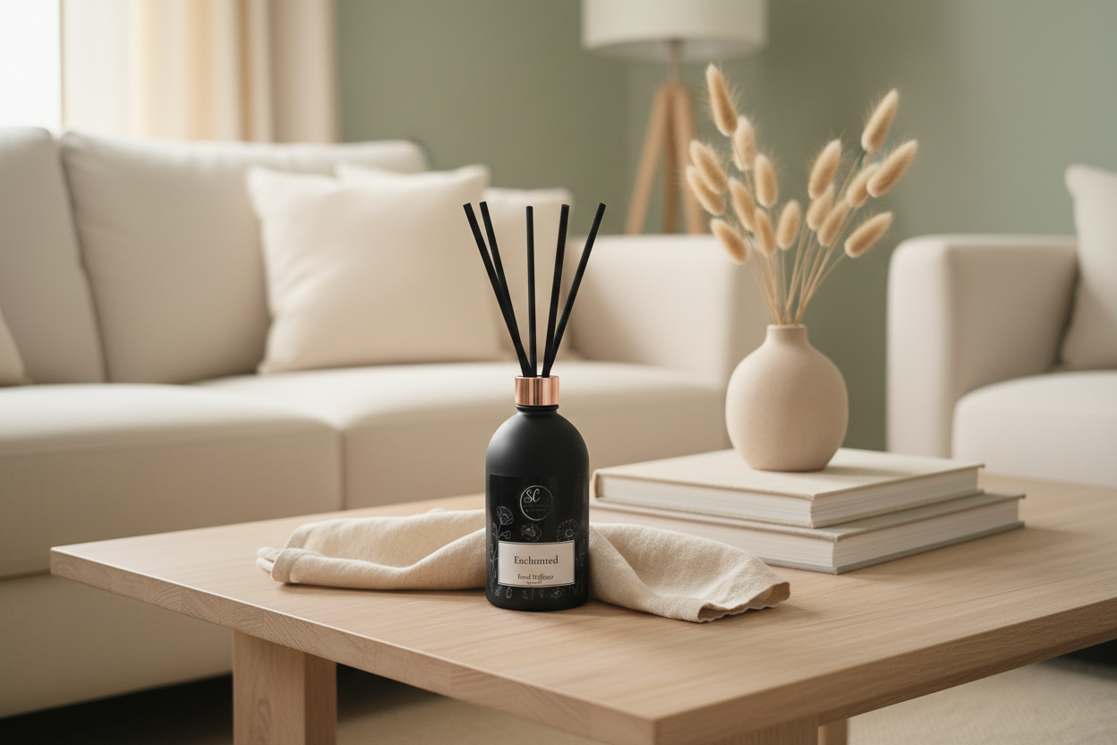 Enchanted Reed Diffuser - Living Room Lifestyle
